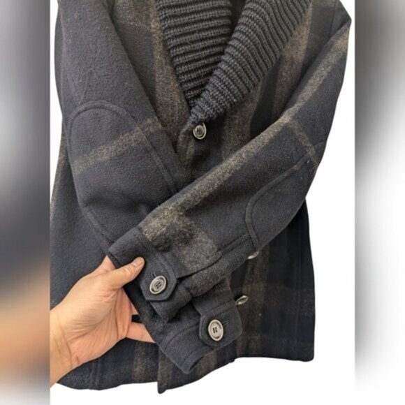 Burberry Brit Wool Blend Pea Coat - Size: US 4 - Picture 6 of 15